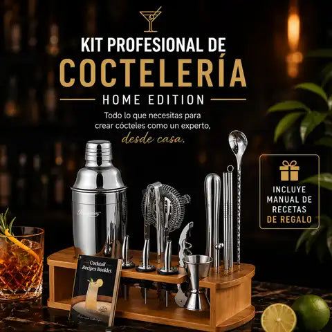 Kit profesional de coctelería-Home Edition