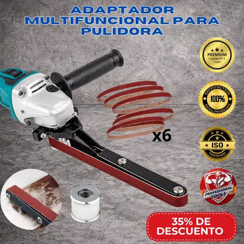 Kit adaptador de correa para amoladora